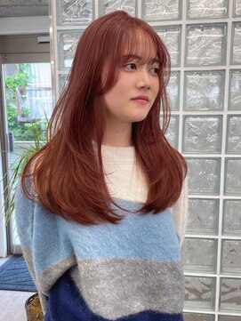 サンクプロジェクト(cinq PROJECT) 韓国ヘア顔周りレイヤーミルクティーベージュグレージュカラー