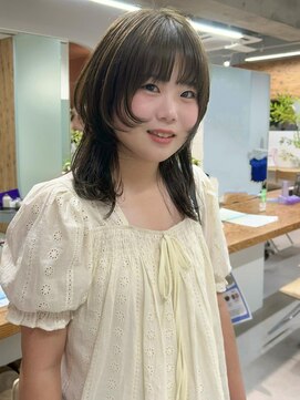 ムーン バイ ケンジ(moon by KENJE) hinari/オリーブベージュ/ブリーチなしダブルカラー