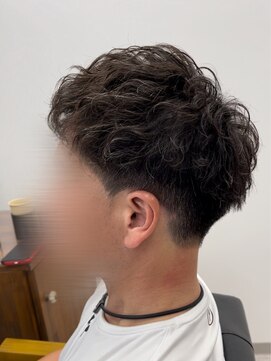 タメ(tame-) サーフカール/フェザーパーマ/ブルーブラック【都賀/メンズ】