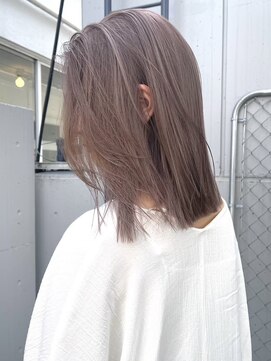 サンクプロジェクト(cinq PROJECT) ミルクティーベージュダブルカラーハイトーンレイヤーカット韓国