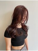 wine red × layer cut☆