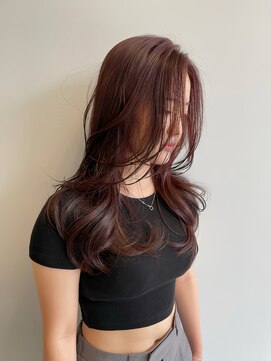 wine red × layer cut☆