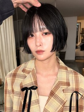 ミニボブ　レイヤーボブ　フリンジボブ