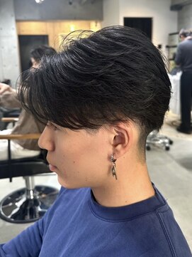 ニュアンスショート/ニュアンスパーマ/センターパート