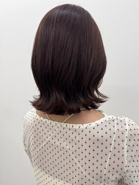 アニー 松戸(ANNI) ミディアムレイヤーカット/ダークアッシュ/大人ガーリー/松戸駅