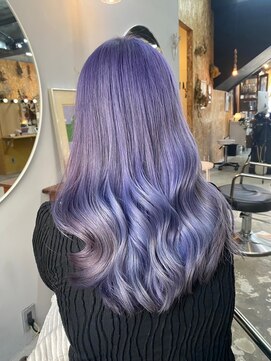 チャプター 問屋町(chapter) ラベンダーグレージュケアブリーチダブルカラー髪質改善