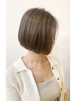 モリオ フロム ロンドン 成増店&nbsp;【morio成増/一戸】大人可愛いボブオリーブカラー