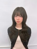 ヘアー アレス(hair ales)&nbsp;ダークブルー　ワンホンレイヤー　エクステ　レイヤーエクステ