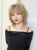 ヨロ 小岩(YOLO) ハイライトカラーミルクティーベージュケアブリーチダブルカラー