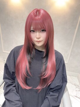 ラニシス ヘアー(Lanisis Hair) パステルピンク＆インナーブラック