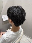 刈り上げニュアンスパーマ