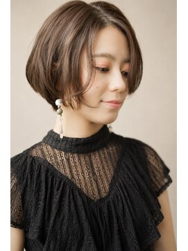 ヘアーループセラデザインワークス(Hair ruup Sela design works) 丸みショートボブ