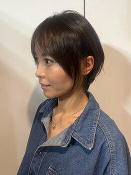 シークレットベース(Secret Base)の写真/【大人かわいいショートで朝ラクに☆】じっくりカウンセリングであなた癖に合わせてまとまるカットに！