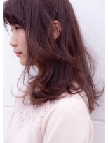 ヘアメイク エイト キリシマ(hair make No.8 kirishima)&nbsp;〔No.8 中村〕フェミニンカール ピンク カラー