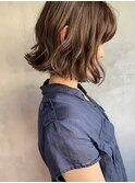 [kichi.] ハイライトカラー×切りっぱなしボブ
