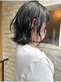 〈清澄白河 半個室〉切りっぱなしボブ/ブルーグレー