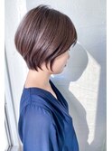 骨格補正カットで誰でも似合う大人ショートボブby柴立吉之助