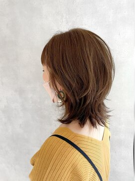 アイディール(:ideal) 20代30代40代☆ミディアムレイヤーでナチュラルウルフカット☆
