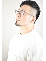 レ ギャルソン 仙台店(Les Garcons)&nbsp;ビジネス対応フェードカットアップバングバーバースタイル眼鏡