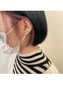 ミニボブ×イヤリングカラー