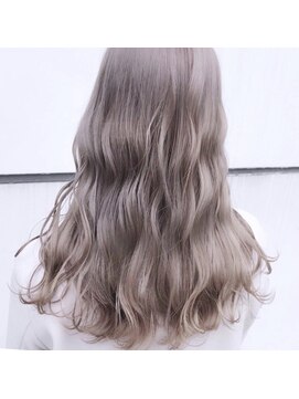 アニータバイガネイシャ(Aujua anita by ganesha) #MIX巻き#ミルクティーグレージュ#ハイトーンカラー