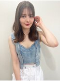 【山田】シースルーバング無造作カールレイヤー