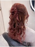お団子ハーフアップ【クランソア】ヘアセット/ヘアメ/心斎橋