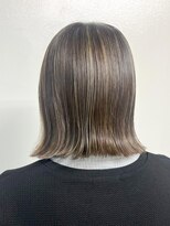 バブルス 所沢店(BUBBLES)&nbsp;プラチナハイライト×外ハネボブ