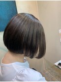 美髪チャージカラーボブ