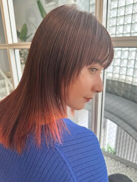 ミリア(MILIA) 大人可愛い30代40代50代小顔ウルフレイヤーグラデーションカラー