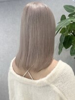 ロウル 渋谷(LOWRL)&nbsp;ホワイトシルキーグレージュ/ケアブリーチ/ダブルカラー