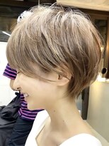 ラフ 立川(Laff)&nbsp;立川似合わせカットショート丸みショートボブアッシュベージュ