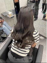 ファイブバイジエクト 堀江(FIVE by The Ect)&nbsp;ブリーチなしダブルカラー　グレージュカラー　暗髪カラー