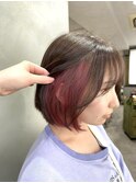 インナーカラー/イヤリングカラー/ピンク/ピンクバイオレット