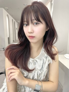 天神美容室 【天神美容室】韓国ヘア×ワインレッド×レイヤー×天神