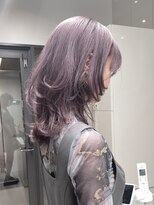 ソル 栄矢場町(SOL)&nbsp;ラベンダーグレージュ/秋色/透明感カラー/ウルフレイヤーロング