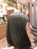 カット＋髪質改善ストレート(根元)＋補修トリートメント￥19360