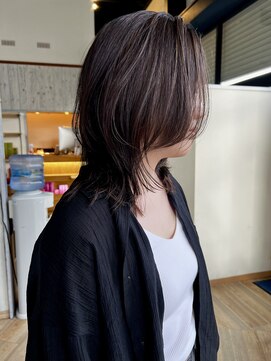 チル(Chill) chill/ミディアムレイヤー×ブリーチなしハイライトカラー