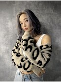 マッシュウルフミディアムレイヤーボブ前下がりボブ小顔ワンレン