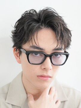 フィフスパーク(fifth PARK) 渋谷メンズセンターパートウルフニュアンスパーマフェザーパーマ