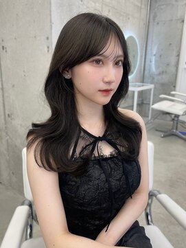 アリュウル 表参道(ALLURE) 流れるお顔まわりカット×赤み消しオリーブグレージュ◯伊藤