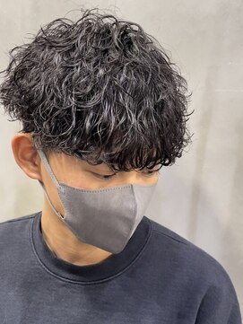 メンズヘアセンス 渋谷(MEN'S HAIR SENSE) 【お客様メンズヘア】波巻きスパイラルマッシュ［渋谷駅/眉毛］