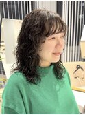 【くせ毛カット】ナチュラルミディアムヘア