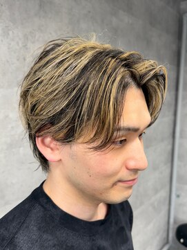 ルイス(L'wis) メンズハイライトバレイヤージュ韓国マッシュ20代30代束感