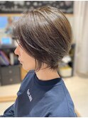 ショート/ボブ/髪質改善/ハイライト/白髪ぼかし