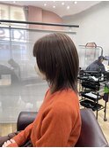 ミディアムウルフ×ベージュ