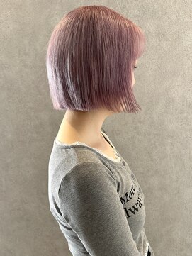 コト 福井大和田店(coto) 福井　大和田　ハイトーンボブ　ホワイトラベンダーカラー