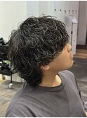 波巻きパーマ×ウルフ