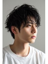 クロム(CHROM)&nbsp;ダウンパーマ20代30代40代カットメンズパーマ眉毛入間市