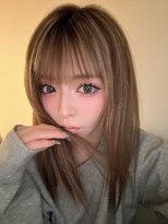 サニー 渋谷(SUNNY) ハイライト、レイヤーカット、ミルクティーベージュ